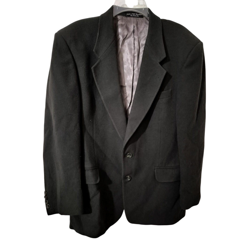 M606)Gianfranco Ruffini Italy (charcoal) Gray Cashmere Blend Sport Jacket Sz R41